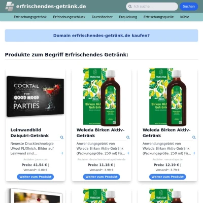 Screenshot erfrischendes-getränk.de