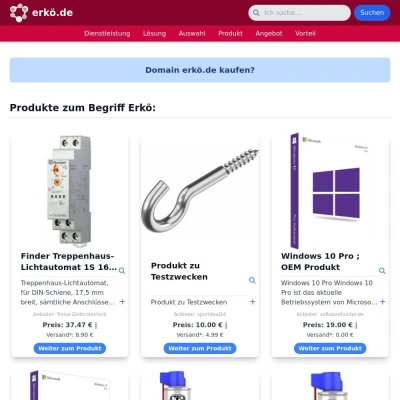Screenshot erkö.de