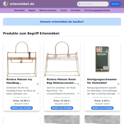 Screenshot erlenmöbel.de