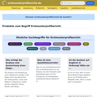 Screenshot erstmusterprüfbericht.de