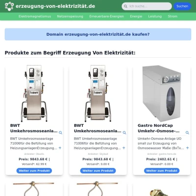 Screenshot erzeugung-von-elektrizität.de