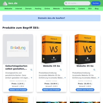 Screenshot äes.de