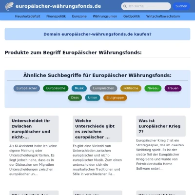 Screenshot europäischer-währungsfonds.de