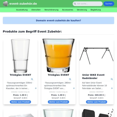 Screenshot event-zubehör.de