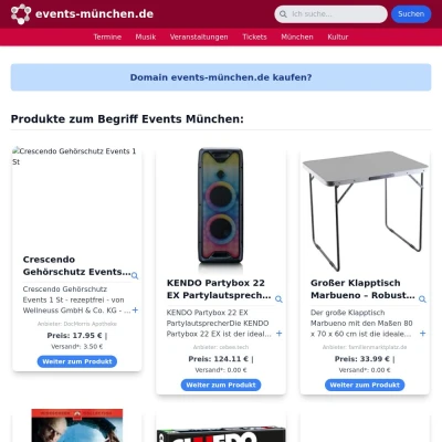 Screenshot events-münchen.de