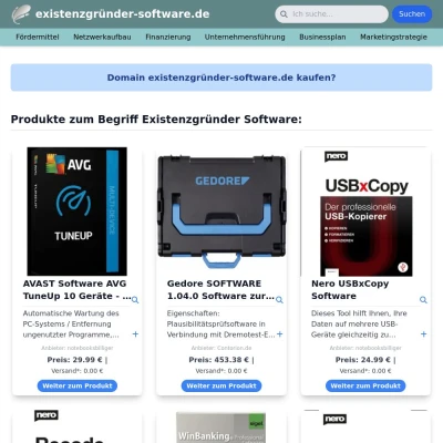 Screenshot existenzgründer-software.de