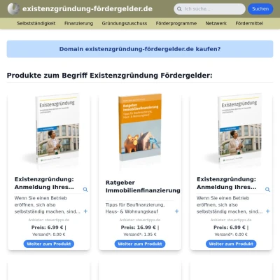 Screenshot existenzgründung-fördergelder.de