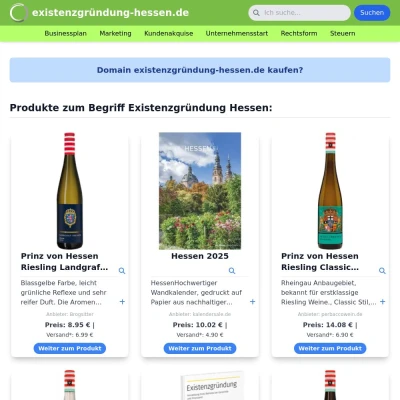 Screenshot existenzgründung-hessen.de