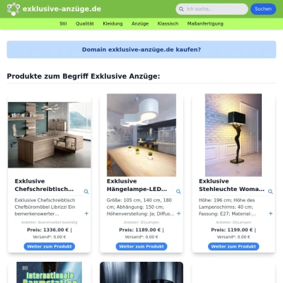 Screenshot exklusive-anzüge.de