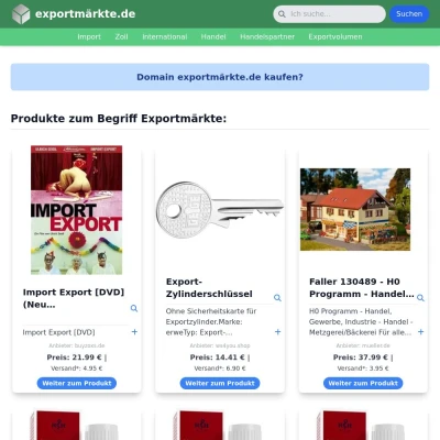 Screenshot exportmärkte.de