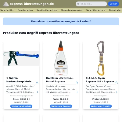 Screenshot express-übersetzungen.de