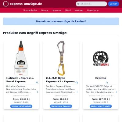 Screenshot express-umzüge.de