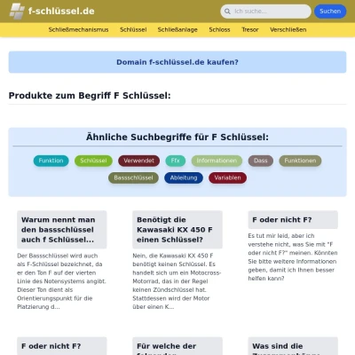 Screenshot f-schlüssel.de