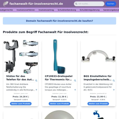 Screenshot fachanwalt-für-insolvenzrecht.de