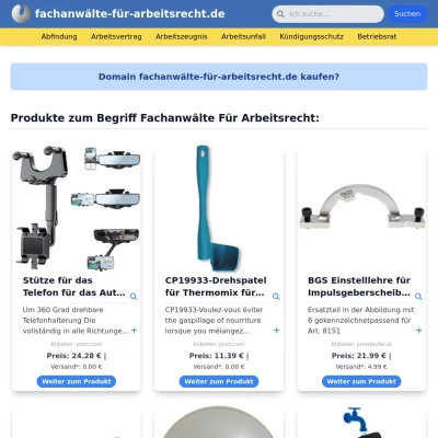 Screenshot fachanwälte-für-arbeitsrecht.de