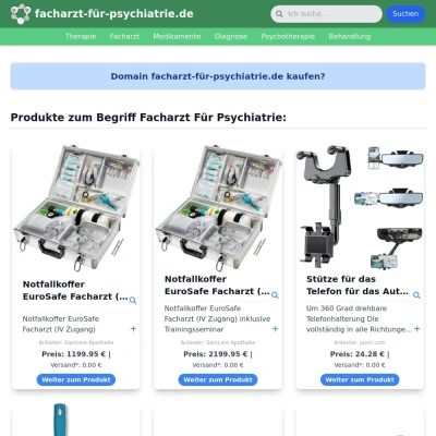 Screenshot facharzt-für-psychiatrie.de