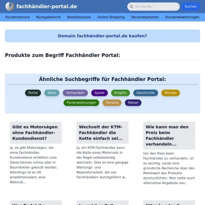 Screenshot fachhändler-portal.de