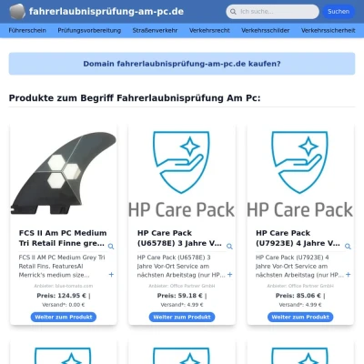 Screenshot fahrerlaubnisprüfung-am-pc.de