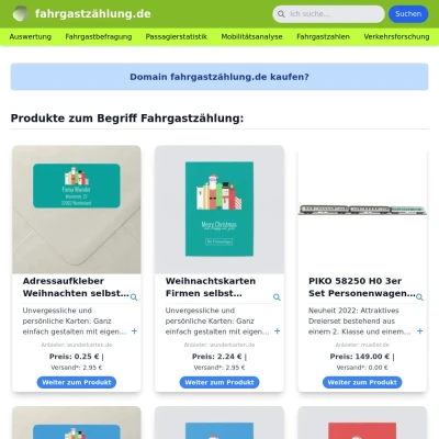 Screenshot fahrgastzählung.de