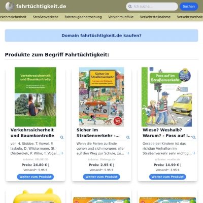 Screenshot fahrtüchtigkeit.de