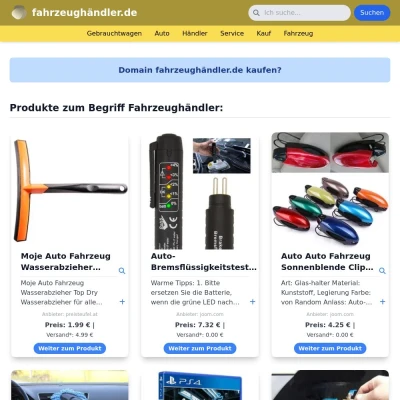 Screenshot fahrzeughändler.de