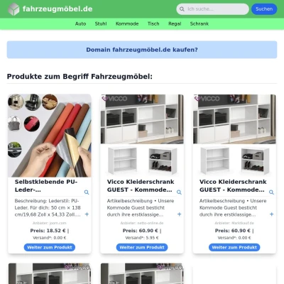 Screenshot fahrzeugmöbel.de
