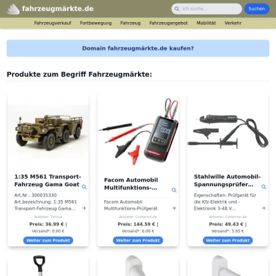 Screenshot fahrzeugmärkte.de