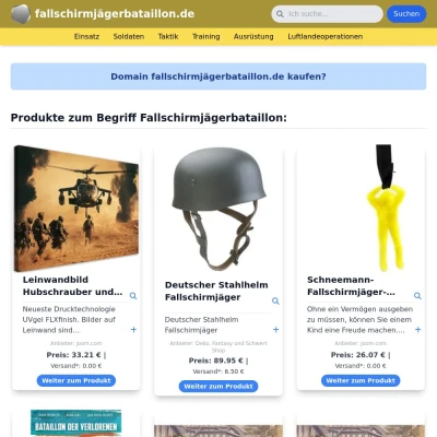 Screenshot fallschirmjägerbataillon.de