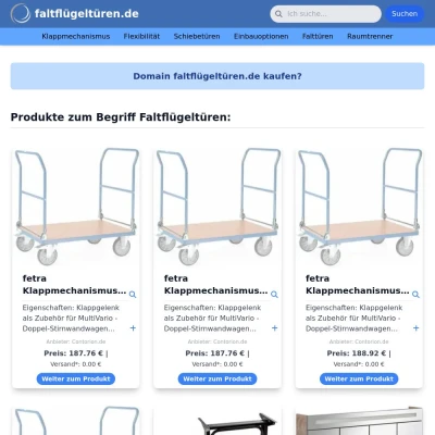 Screenshot faltflügeltüren.de