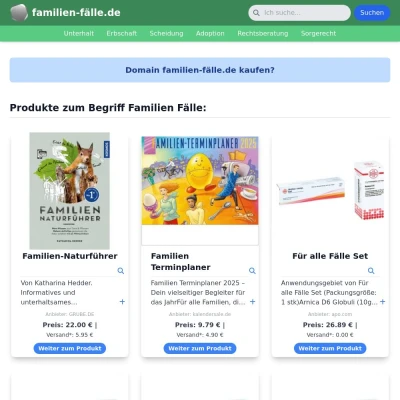 Screenshot familien-fälle.de