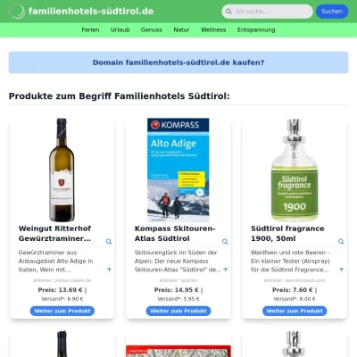 Screenshot familienhotels-südtirol.de