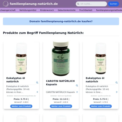 Screenshot familienplanung-natürlich.de