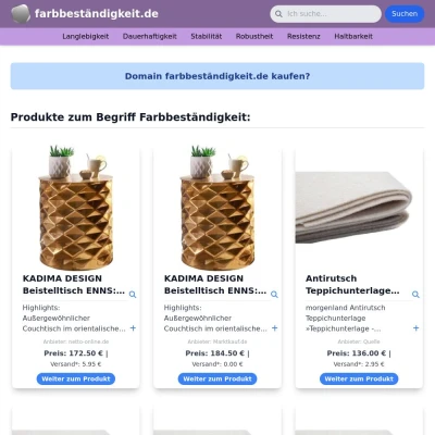 Screenshot farbbeständigkeit.de