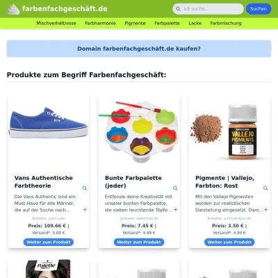 Screenshot farbenfachgeschäft.de