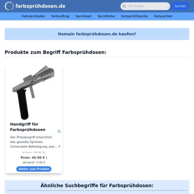 Screenshot farbsprühdosen.de