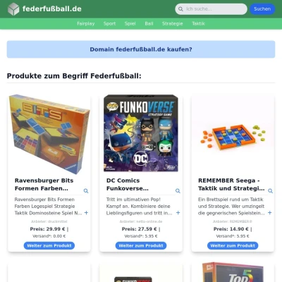 Screenshot federfußball.de