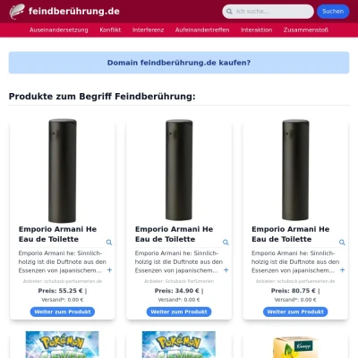 Screenshot feindberührung.de