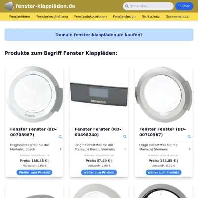 Screenshot fenster-klappläden.de