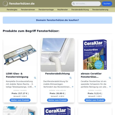 Screenshot fensterhölzer.de