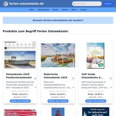 Screenshot ferien-ostseeküste.de