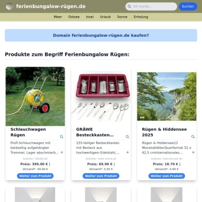 Screenshot ferienbungalow-rügen.de