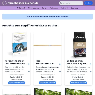 Screenshot ferienhäuser-buchen.de