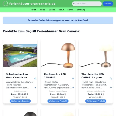 Screenshot ferienhäuser-gran-canaria.de
