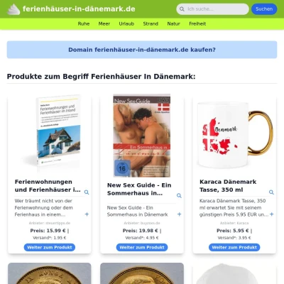 Screenshot ferienhäuser-in-dänemark.de