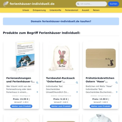 Screenshot ferienhäuser-individuell.de