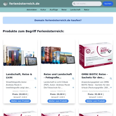 Screenshot ferienösterreich.de