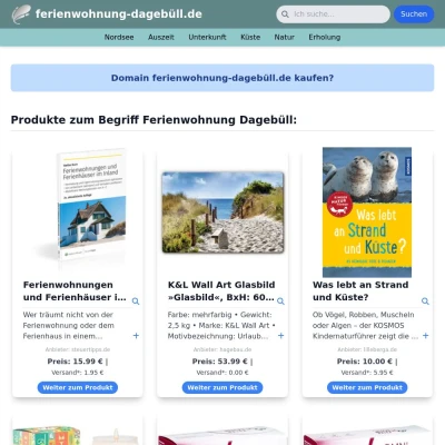 Screenshot ferienwohnung-dagebüll.de