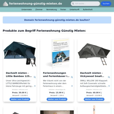 Screenshot ferienwohnung-günstig-mieten.de