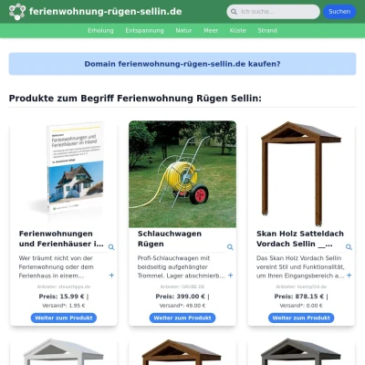 Screenshot ferienwohnung-rügen-sellin.de