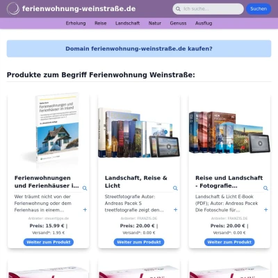 Screenshot ferienwohnung-weinstraße.de